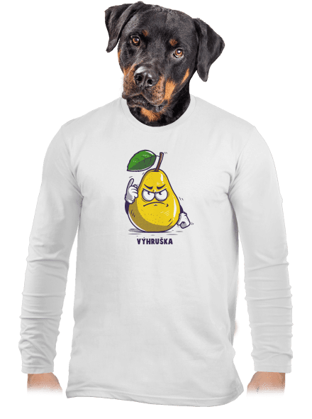 Výhruška pánské dlouhý rukáv White