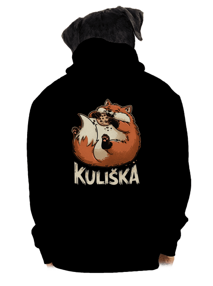 Kuliška pánská mikina na zip Black