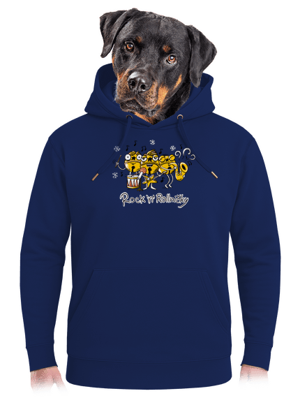 Rock 'n' rollničky unisex mikina premium Navy