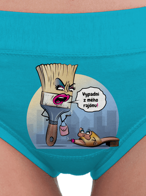 V cizím rajónu dámské kalhotky Turquoise