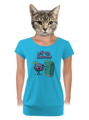 dámské tričko s lemem