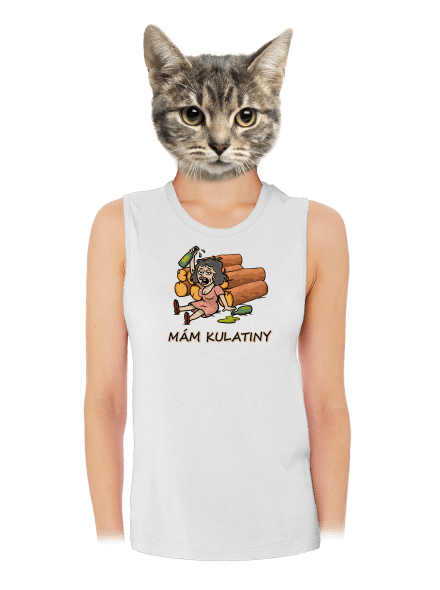 Mám kulatiny dámské tílko volné White