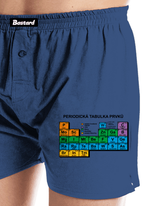 Periodická tabulka pánské trenky Blue