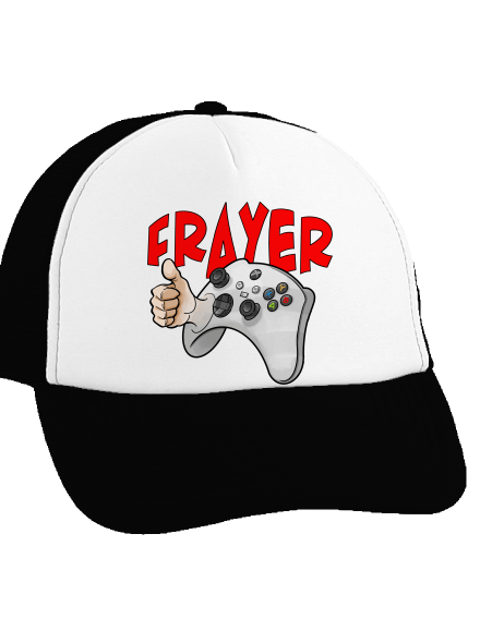Frayer kšiltovka truckerka Black cap