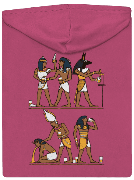 Egyptská párty dámská mikina na zip Magenta