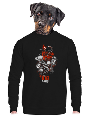 unisex mikina bez kapuce