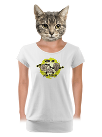 dámské tričko s lemem