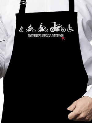 Bikers evolution zástěra Black