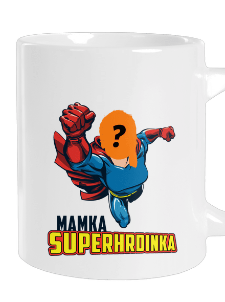 Mamka superhrdinka velký hrnek White