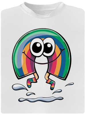 Bude duha dětské sportovní tričko White