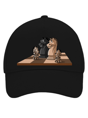 Šachová rodina kšiltovka baseballka Black