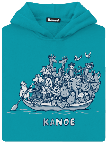 Noemova archa dětská mikina klokanka Hawaiian Blue