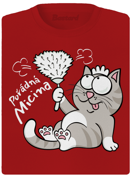Macek a Micina dámské sportovní tričko Red Mal