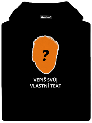Tvoje hlava dětská mikina klokanka Black