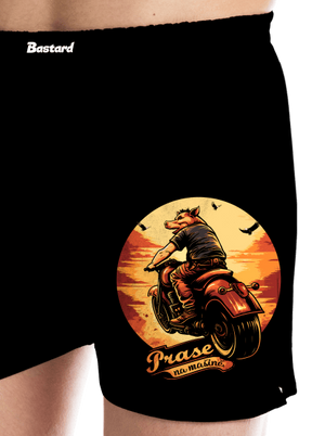 Prase na mašině pánské trenky Black