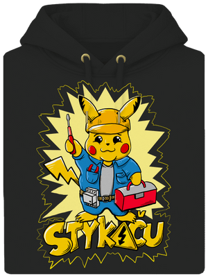 Stykaču unisex mikina premium Dark Black