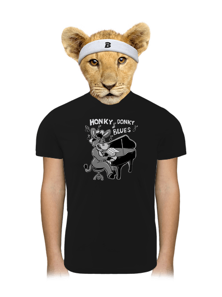 Honky donky blues dětské sportovní tričko Black