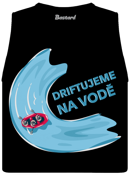 Driftujeme na vodě dámské tílko volné Black