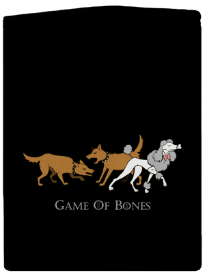 Game of Bones pánská mikina na zip Black
