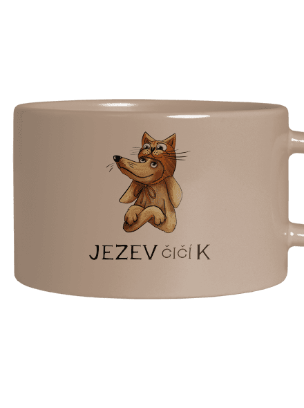 Jezevčičík hrnek makronka Brown Macaron
