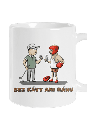 Bez kávy ani ránu klasický hrnek White