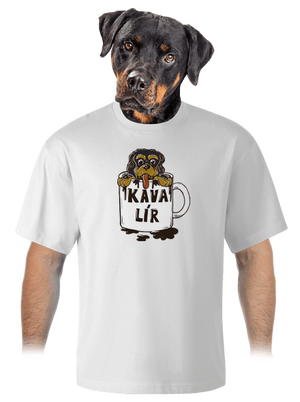 Kávalír unisex tričko oversized White