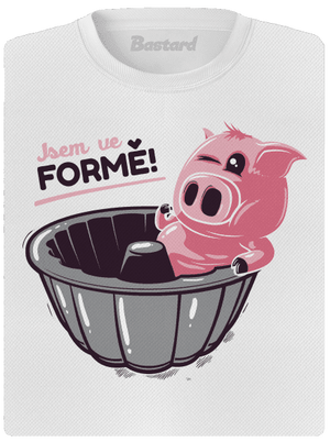 Ve formě dámské sportovní tričko White