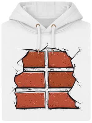 Cihličky unisex mikina premium Snowwhite