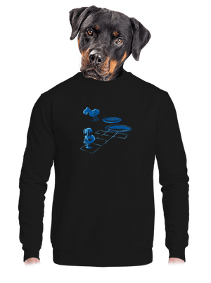 unisex mikina bez kapuce