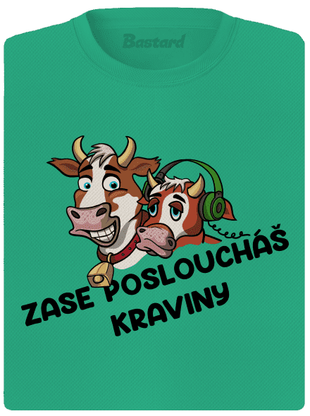 Posloucháš kraviny dámské sportovní tričko Mint Mal
