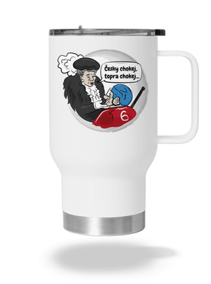 Český hokej termohrnek White
