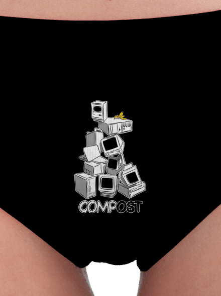 Compost dámské kalhotky Black