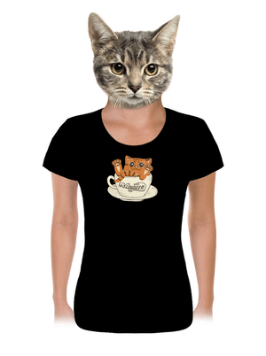 Kapučičíno dámské tričko Black