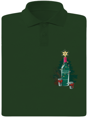 Vánoční borovička pánská polokošile Bottle Green Mal