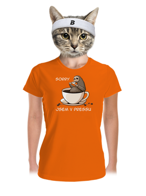 V pressu dámské sportovní tričko Neon Orange