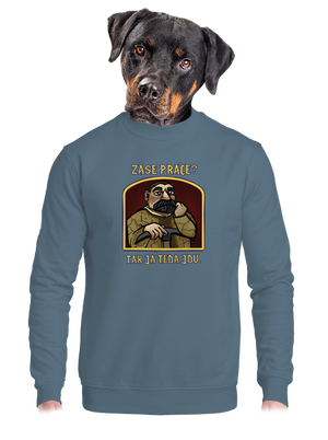 Zase práce? unisex mikina bez kapuce Nordic Blue