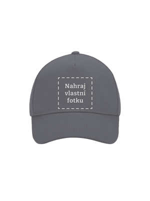 Vlastní potisk kšiltovka baseballka Graphite grey