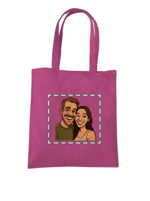 Karikatura z vlastní fotky taška Fuchsia
