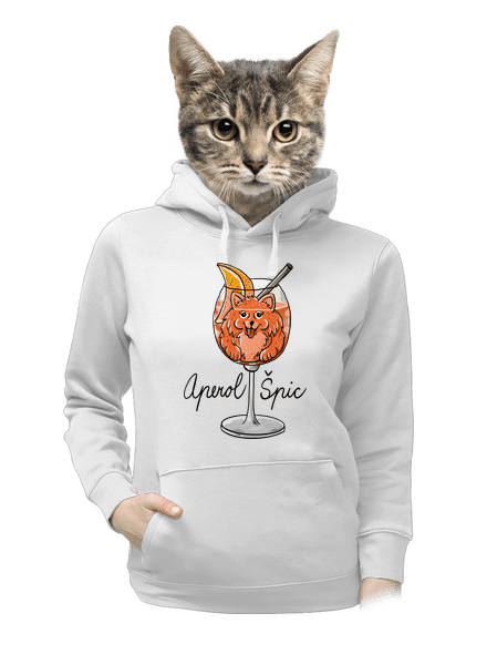 Aperol Špic dámská mikina klokanka White
