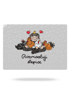 Rozmazluji slepice puzzle White