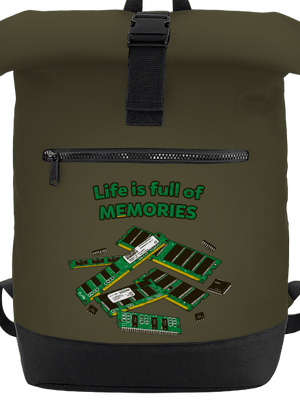 Uchováno v paměti batoh Military Green