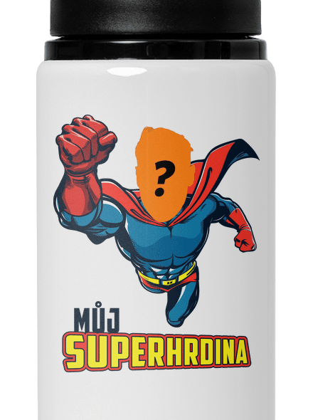Můj superhrdina lahev na vodu White