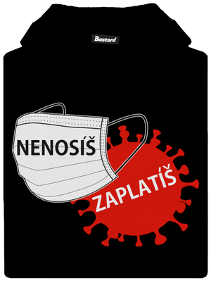 Nenosíš zaplatíš dětská mikina klokanka Black