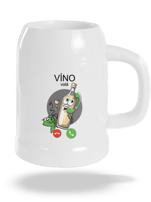 Bílé víno volá půllitr White