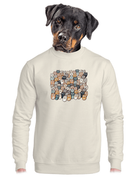 unisex mikina bez kapuce