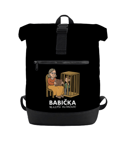 Babička hlídačka batoh Black