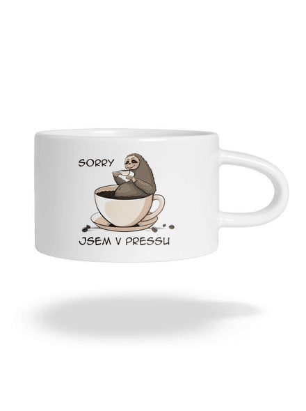 V pressu hrnek makronka White