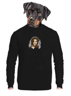 unisex mikina bez kapuce