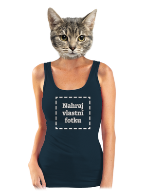 Vlastní potisk dámské tílko klasické Navy