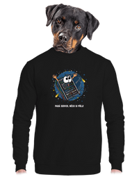 unisex mikina bez kapuce